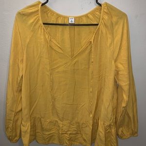 Yellow Old Navy Blouse